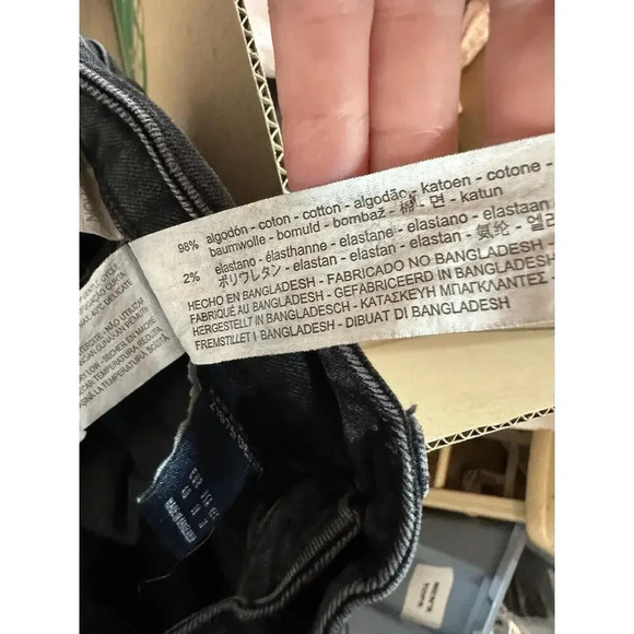 Zara High Waisted Flare Leg Black Denim Womens Sz 8 Cowgirlcore Festival Fairy - Picture 8 of 8